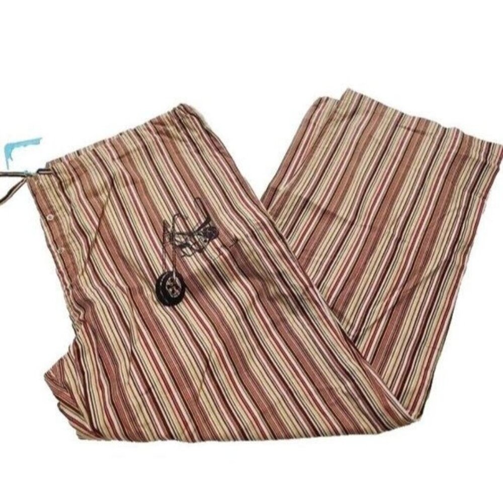 Vintage Paul Frank Pajama Pants, Motorcycle, Brown, Mens, XL